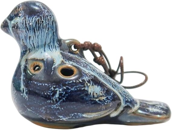 Professional Chinese Multitone Ocarina Handcrafted From Ceramic with 6 Holes for Classical Music Lovers and Beginners Professional Ceramic Ocarina