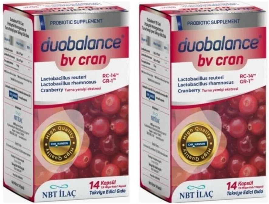NBT Life Duobalance BV Cran Probiotic Supplement, 14 Kapsül, 2 Adet