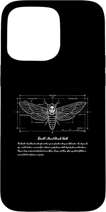 Death's Head Hawk Moth Case for iPhone 15 Pro Max