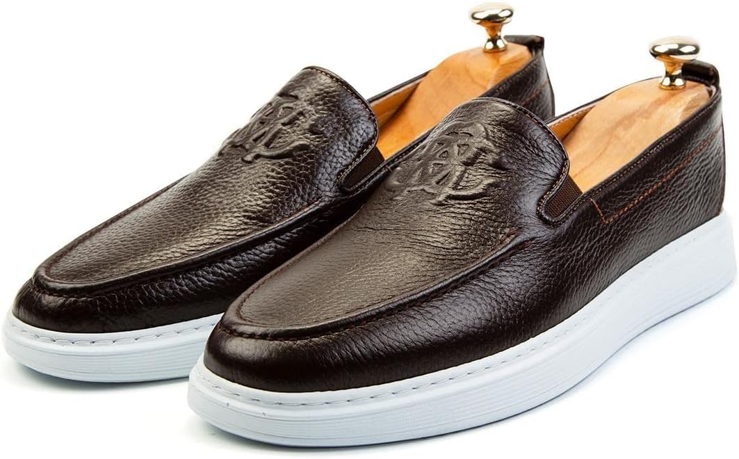 Ducavelli Stamped Genuine Leather Mens Casual Shoes, Loafer Shoes, Light Shoes, Summer Shoes, Light Shoes