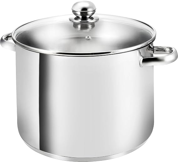 Kopf 125501 Grandis large cooking pot, diameter 30 cm, height 22 cm, 15 litres, Stainless Steel
