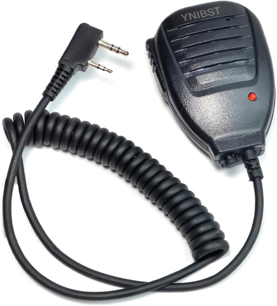 KENWOOD/BaoFeng Handy Radio Speaker Microphone for 2 Pin with 3.5mm Earphone Jack for UBZ-LS20 UBZ-LP20 UBZ-LM20 UBZ-LK20 UBZ-LP27 UBZ-BM20R UTB-10 UV-5RE