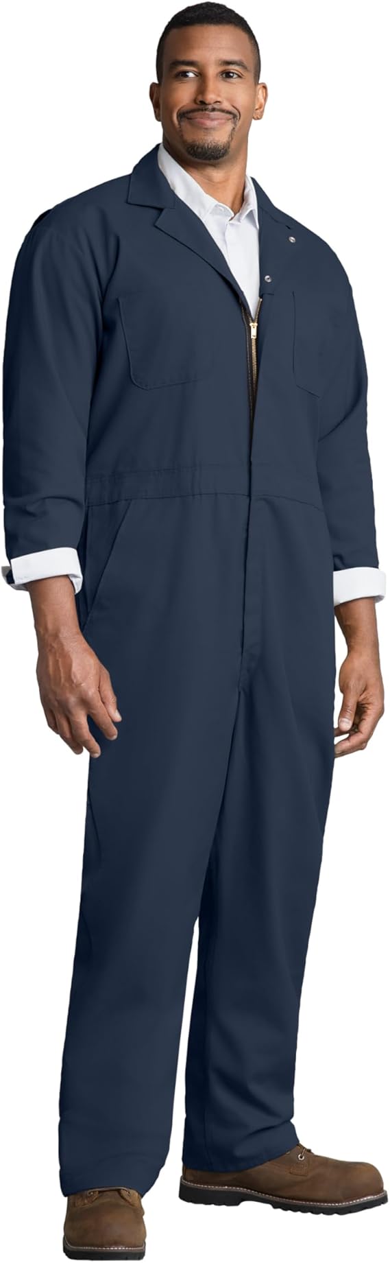 Red Kap Men's Long Sleeve Twill Action Back Coverall - Blue -