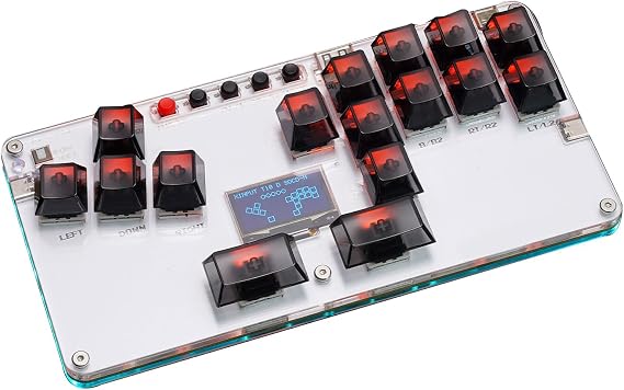 Arcade Stick and Light Arcade Controller Street Fight Gaming Keypad Leverless Controller for PC