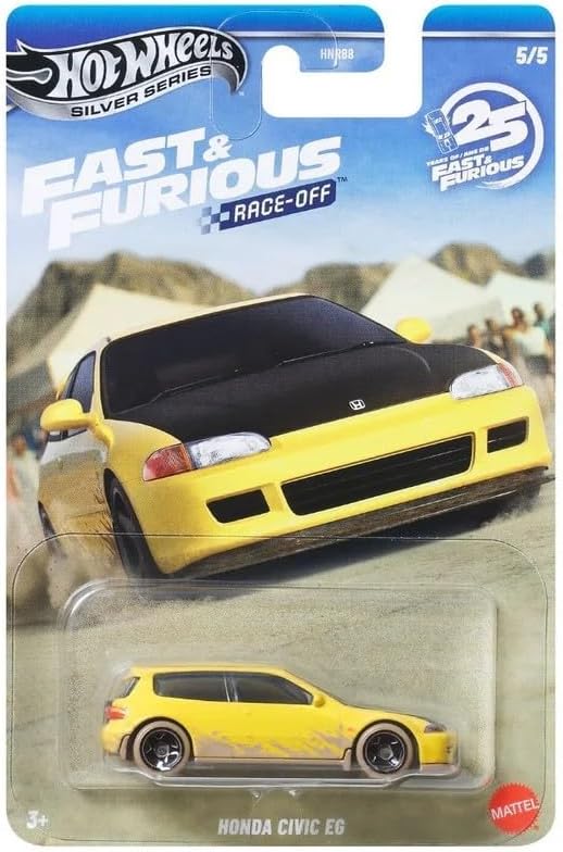 Hot Wheels Fast & Furious 25 YIL RACE-OFF HONDA CIVIC EG JKX19 - HNR88