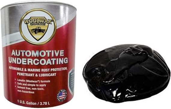 Wool Wax Car/Truck Lanolin Undercoating 1 Gallon Bucket Black Color