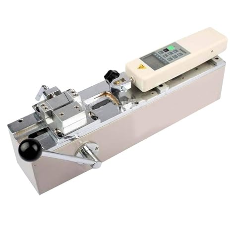 500N Digital Push Pull Force Gauge Tester, Manual Horizontal Force Meter with 150mm Travel & Wire Harness for Tensile/Compression Testing