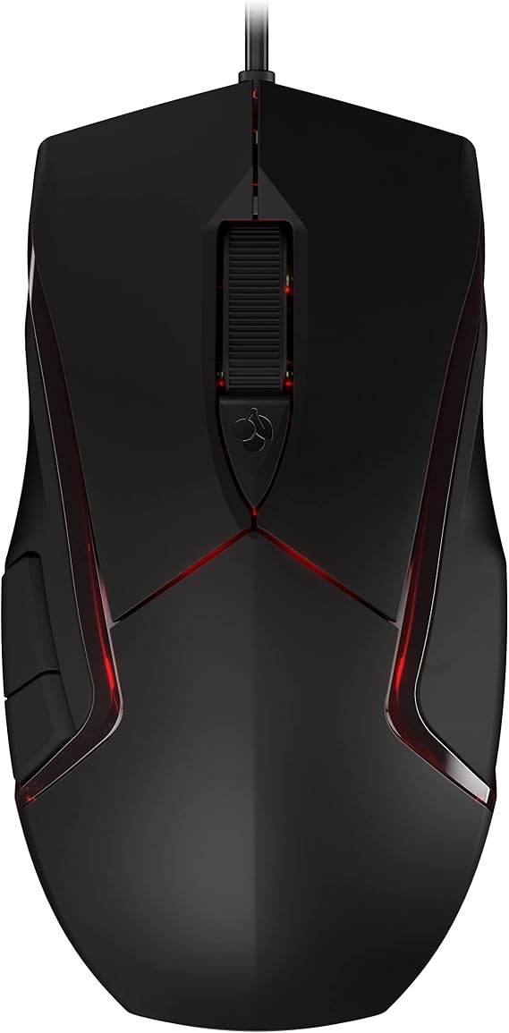 CHERRY MC 3.1 Wired Gaming Mouse High Precision Optical 5000 DPI Pixart Sensor 6 Freely Programmable Buttons RGB Illuminated Symmetrical Design Black