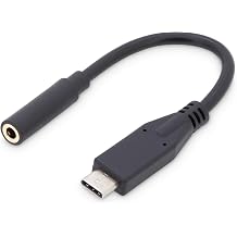 DIGITUS USB Type-C Audio Adaptör Kablosu, Type-C - 3,5 mm St/Bu, 0,2 m, Full Featured, Audio Input/Output, Version 3.1, CE, sw