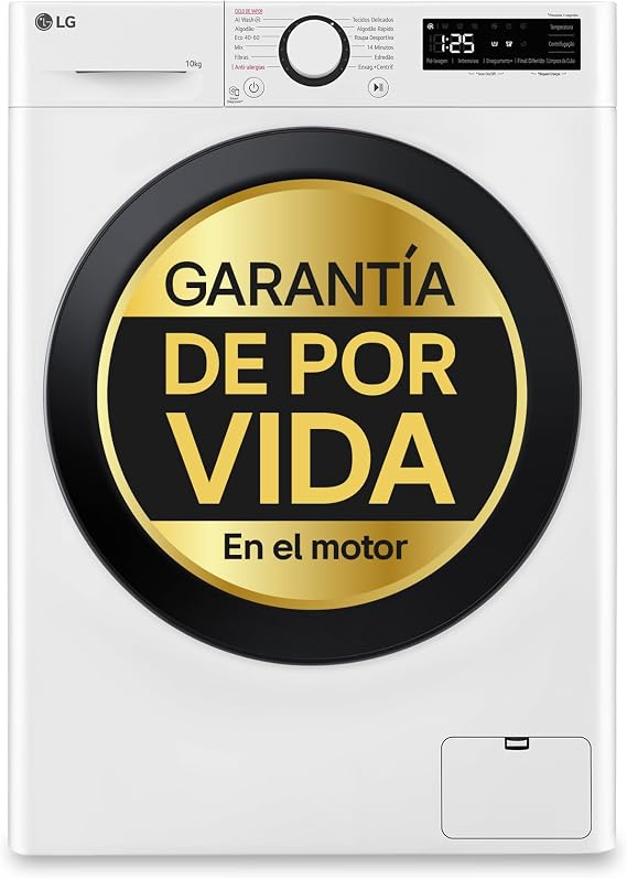 LG F4WR5010A6W Front Load Washer, AI Direct Drive, 22 lbs [Energy Class A]