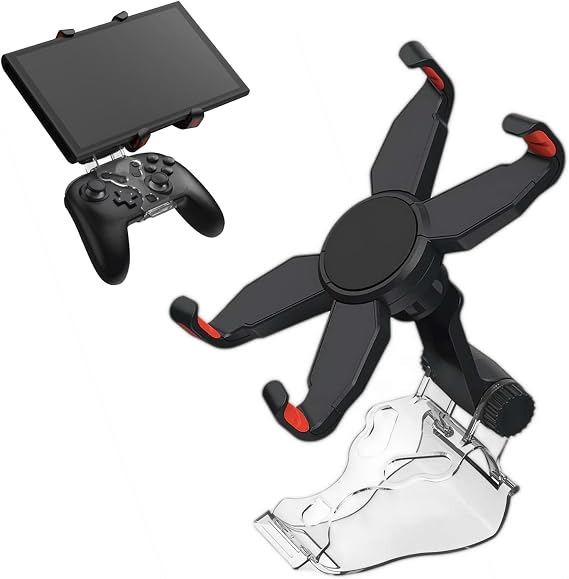 Adjustable Controller Mount for Switch 2 Pro – Handheld Gaming Bracket with Multi-Angle Stand, Secure Clip Holder for Switch Console & Pro Controller, Ergonomic Grip for Comfortable Play