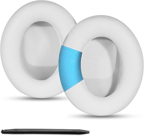 イヤーパッド 交換用イヤークッション Bose QuietComfortQC ウルトラワイヤレスヘッドフォンイヤーパッド、高密度ノイズプロテインレザーイヤーカップパーツ付き
