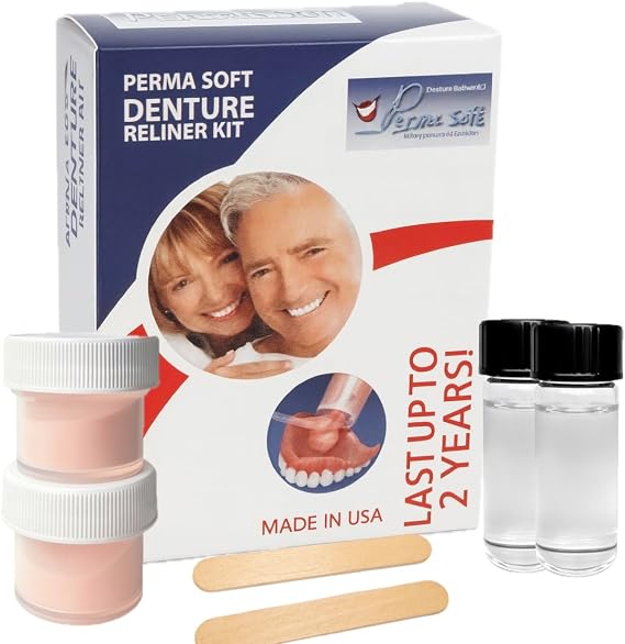Perma Soft Denture Reliner Kit--Reline 2 Denture Plates