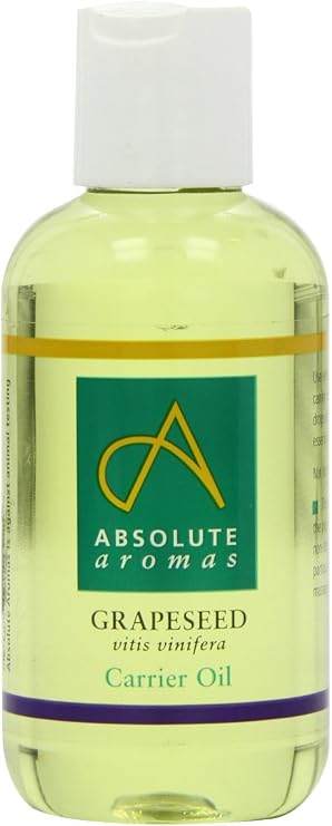 Absolute Aromas Grapeseed Oil 150ml - Pure, Natural, Vegan, GMO-Free - Massage Carrier Oil and Moisturiser for Hair, Skin, Face and Nails