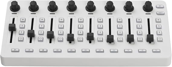 MIDI Controlle Mixing Console, 43 Buttons 8 Knobs 8 Push Buttons