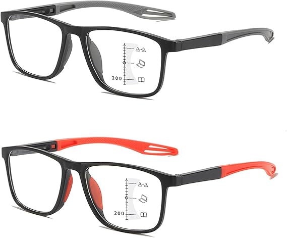 Multifocal Glasses Smart Adaptive Technology Varifocal Glasses Mens and Women Bifocal Reading 𝐆lasses Near and Far Sighted