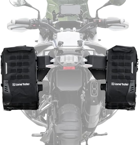 Lone Rider Rackless Pannier Side Bags Set - 31L+38L for BMW R1200/1250GSA