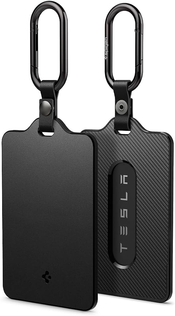 Spigen 2-Pack Tesla Key Card Holder Protector, Tesla Accessories