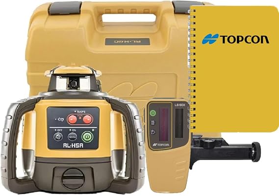 TOPCON RL-H5B Self Leveling Horizontal Rotary Laser with Bonus Eden Field Book IP66 Rating Drop 800m