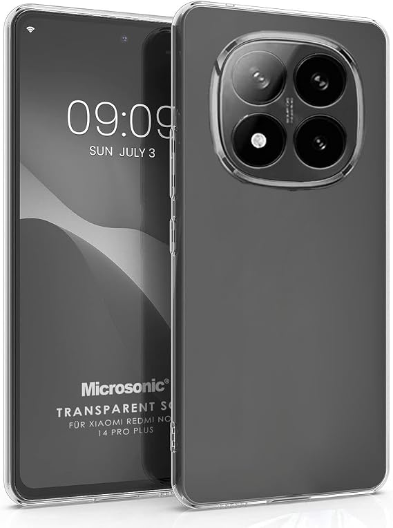 Microsonic Xiaomi Redmi Note 14 Pro Plus Kılıf Transparent Soft Şeffaf [Redmi Note 14 Pro Plus ile Uyumlu Kılıf - Şeffaf]