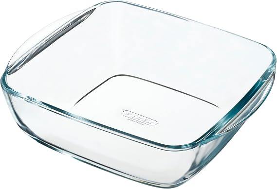 Pyrex® Square Dish Boron Glass Prepware 25x22cm -2,2l
