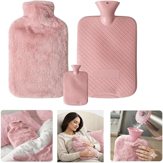 Peluş Kılıflı Yumuşak Dokulu 30 Cm 2000 Ml Kapasiteli Sıcak Su Torbası