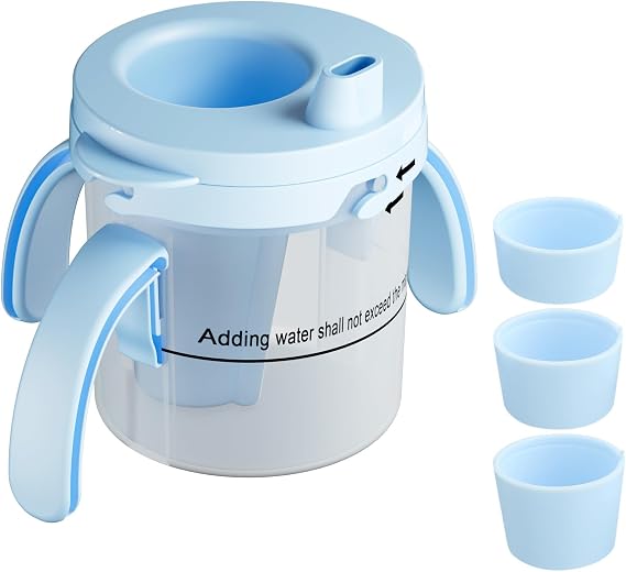 Dysphagia Cup for Adults, 5cc/10cc/15cc Spill-Proof Drinking Cup for Elderly