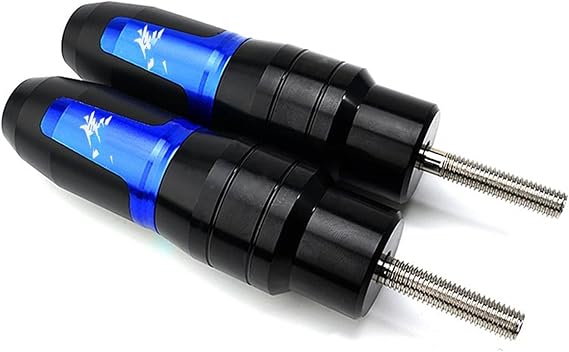 Motorcycle Exhaust Crash Protector Sliders Crash Pads CNC For SUZUKI For HAYABUSA GSX1300R GSX 1300R GEN 3 2021 2022 (Color : Blue-S)