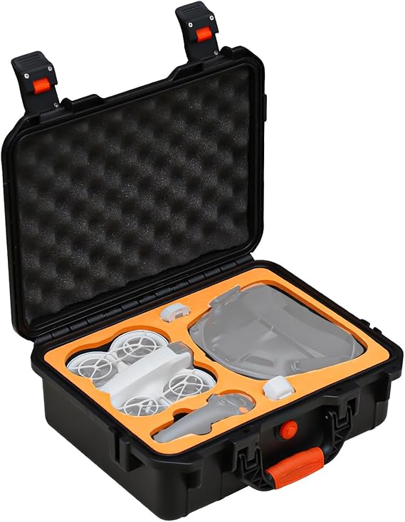 Portable Case for DJI Neo Motion Fly More Combo Hard Case Waterproof Storage Bag for Goggles N3 Carry Bag Drone Accessories, Case Only, Functional