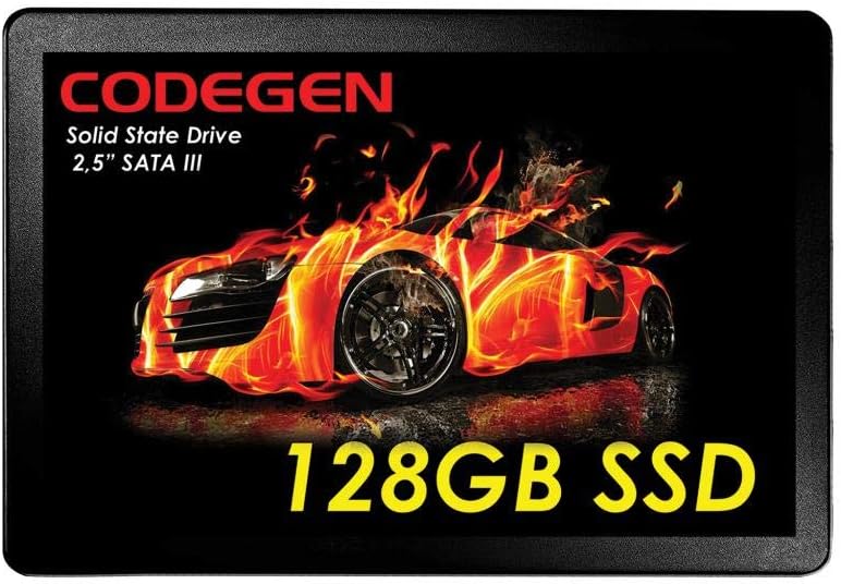 CODEGEN CDG-128GB-SSD25 2.5 128GB (500/450MB/s) SATA SSD Without Disc Box (7MM)