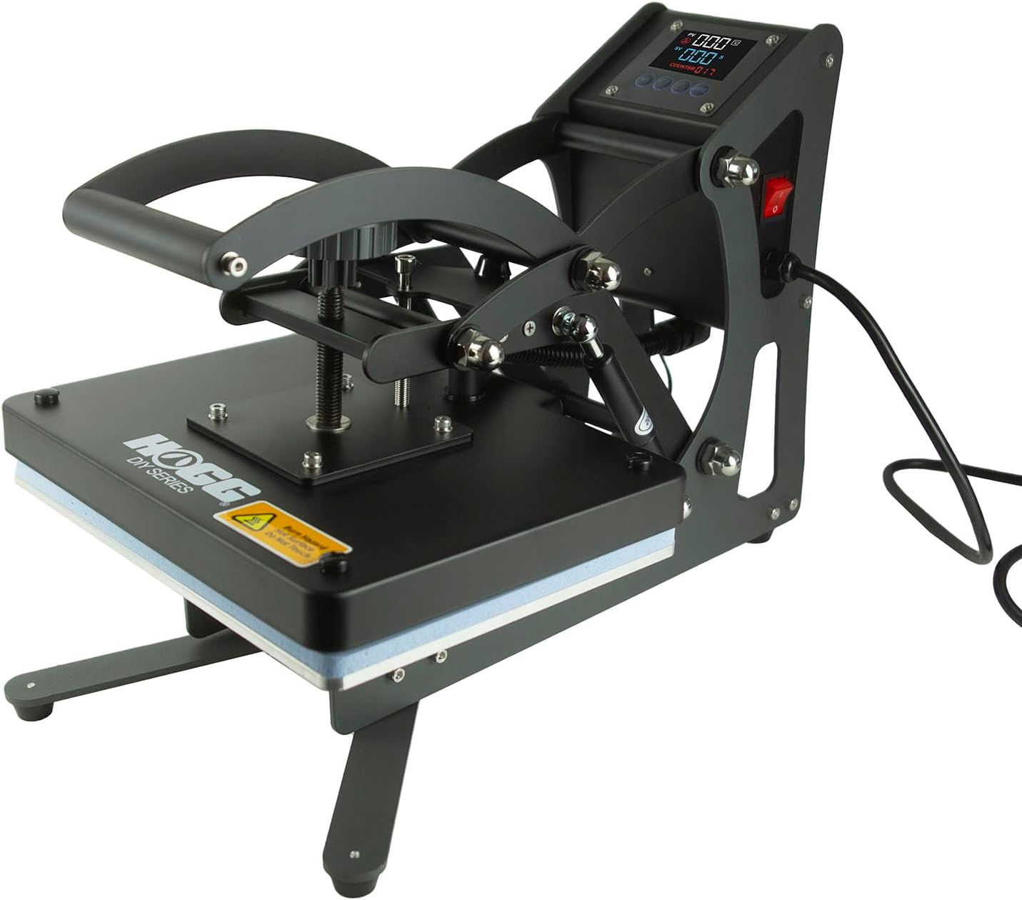 Hogg Heat Press Machine for T Shirts - DIY Series, High Pressure 9" x 12", Craft Heat Press for Shirts, Hats, Tote Bags, Machine for HTV, DTF, DTG, Temperature Range 0 to 482 F