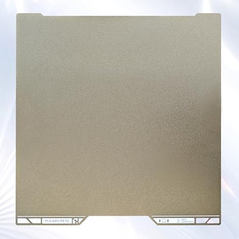 Same as Original H2D Spring Steel Double Sided Textured PEI Platform with QR Code, Dual Side Gold Textured Flexible Build Plate Flex Building Sheet for Bambu Lab H2D / H2D Combo 3D Printer, 355x346mm