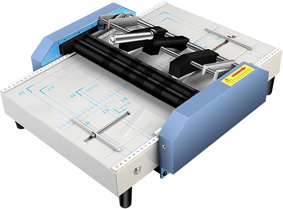 Automatic Booklet Maker, A3 Spiral Coil Wire Binding Machine, 5 Adjustable Positions, Paper Feed Width/Length 317/45OMM, for Schools Print Stores, Offices