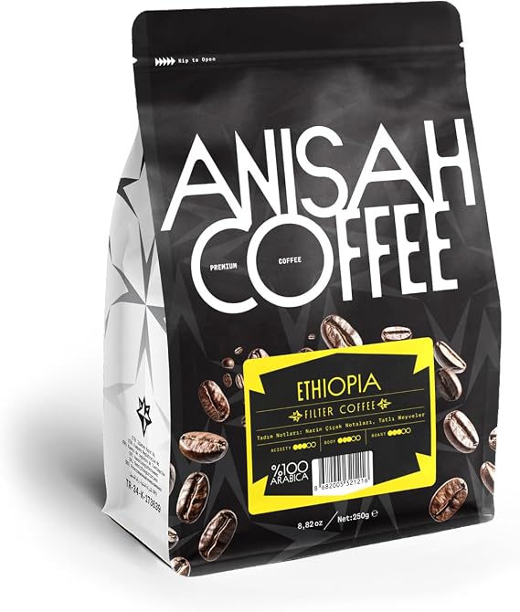Anisah Coffee Ethiopia Filtre Kahve 250gr French Press Öğütme