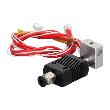 3D Printer Extruder Hotend Direct Drive, Replacement Extruder Heating End with 100K Ohm Thermistor, 24V 30W for ET4 ET4X ET4 Pro, Aluminum Stainless Steel Brass Construction, 0.4mm