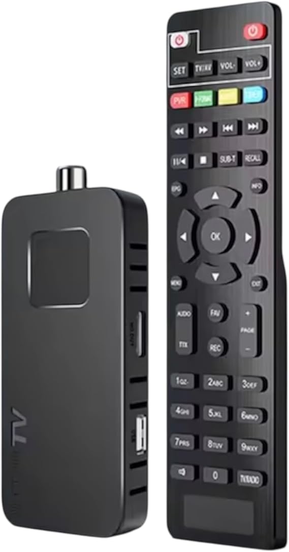 H.265 HEVC DVB-T2/C TV Receiver - U8mini Digital Decoder | 1080P HD Mini Terrestrial Tuner Box | 10Bit HEVC | WiFi Support | Freeview Set Top Box for Europe