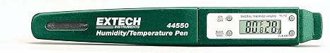 Extech 44550 Pocket Humidity and Temperature Pen, Dual LCD