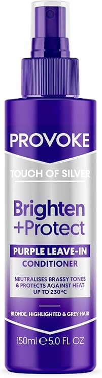 PROVOKE Touch of Silver Leave-in Conditioner, Protects against Heat Damage and Split Ends, 150 ml