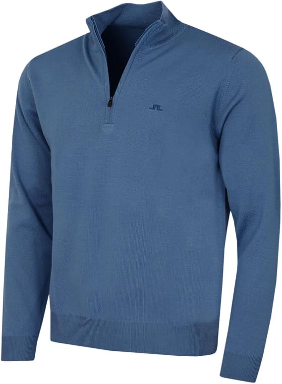 J.Lindeberg Mens Kiyan Italian Merino Wool 1/4 Zip Golf Sweater