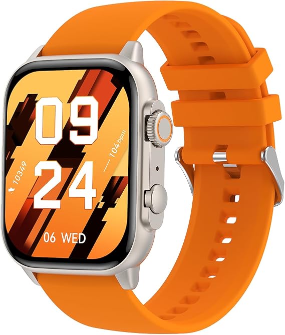 V1223 Amoled 4.9 cm Hd, Bt Call, Al Asistan Spor&sağlık Yaşam Koçu, Gps Akıllı Saat (Turuncu)