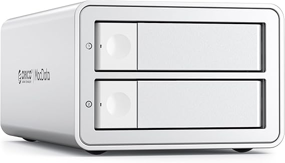ORICO 2 Bay RAID External Hard Drive Enclosure for 2.5/3.5 Inch SATA HDD/SSD up to 2 x 22TB USB3.0 Type-B Hard Drive Docking Station Supports RAID 0/1/PM (9928RU3)