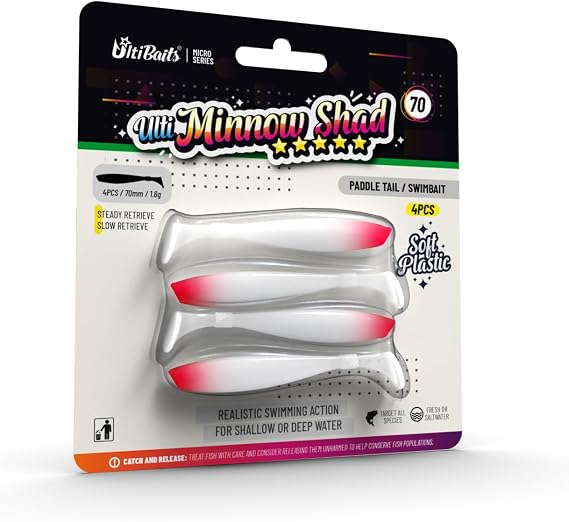 Minnow Shad Silikon Yem 70mm 1,6gr 4 Adet