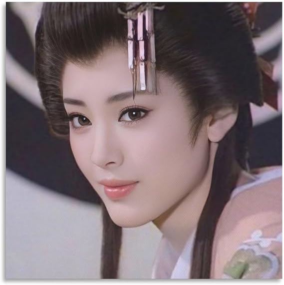 松坂慶子女優の美しいセクシーなポスター 20 バスルーム ベッドルーム リビング装飾 キャンバス ウォールアート プリント24x24inch60x60cm