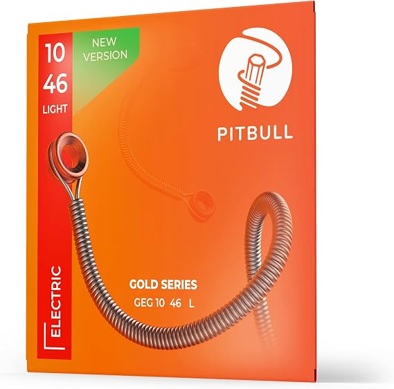 Pitbull Gold Seri Elektro Gitar Teli SET (10-46 Light, Tekli Set)