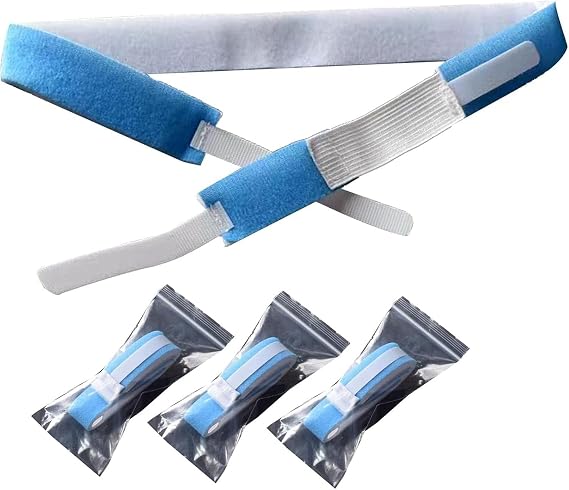 Endotracheal Tube Fixation Strap, Adjustable Tracheostomy Tube Holder,Tracheostomy Care Kit, Disposable Trach Ties Neckband for Laryngectomy, Collare per Tracheotomia, 3 Pcs