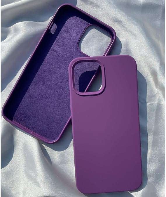 Coverzone iPhone 15 İle Uyumlu Kılıf Z-Mara Lansman Vieri Tam Koruma Arka Kapak Kamera Koruma Çıkıntılı Pürüzsüz Yüzey Derin Mor
