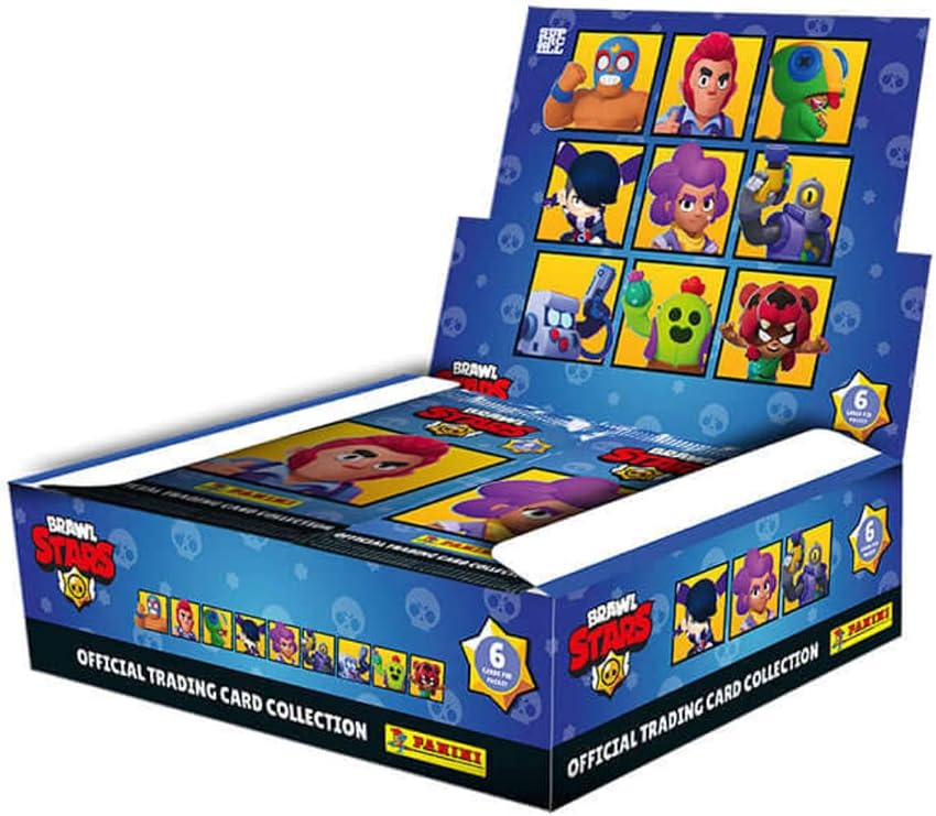 Lisanslı Official Brawl Stars Trading Card Collection 24'lü Paket, 6 Kart