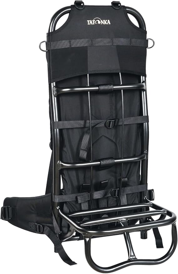 Tatonka Load Ratchet with Adjustable Carrying System for Back-friendly Transport of Heavy Loads up to 50 kg (Wood Canister Proviant Barrels etc.) 78 cm