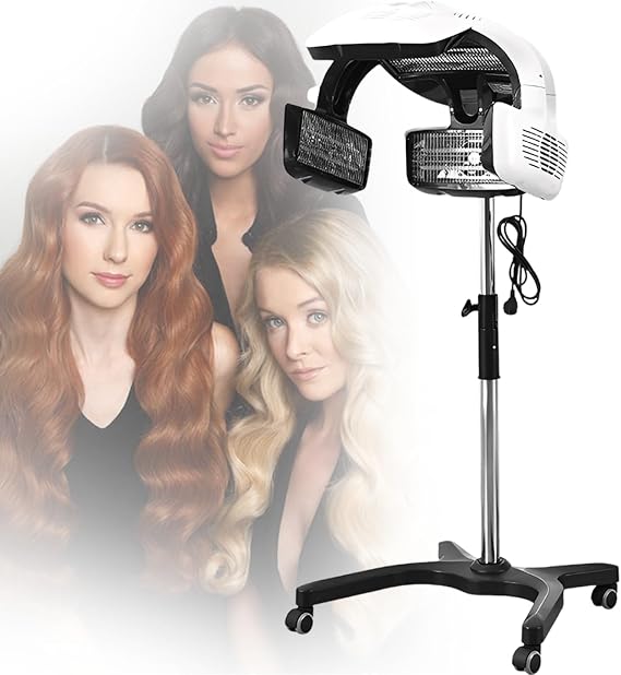 Efficiency Color Drying Processor, Hair Care Baked Oil Machine Hair Color Processor Suitable for Salon Perm Household Hair,Floor-Standing or wall-Mounted Available(Standing Type)