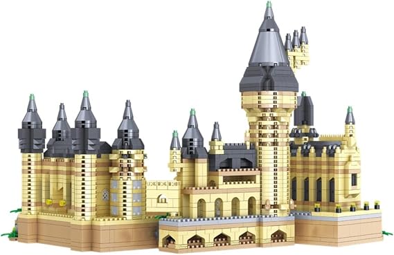 Magic Castle Building Blocks Kit, 3000+ Pieces Creative Ideals Tower Building Set, Famous Castles Micro Building Blocks Set, Modular House Architecture Model for Adults Movie Fans